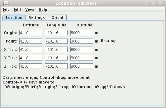 Location Indicator Location Tab