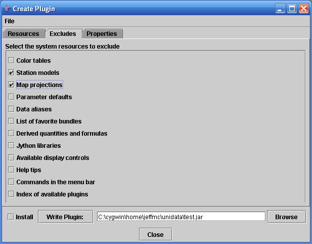 Plugin Creator - Exclude List