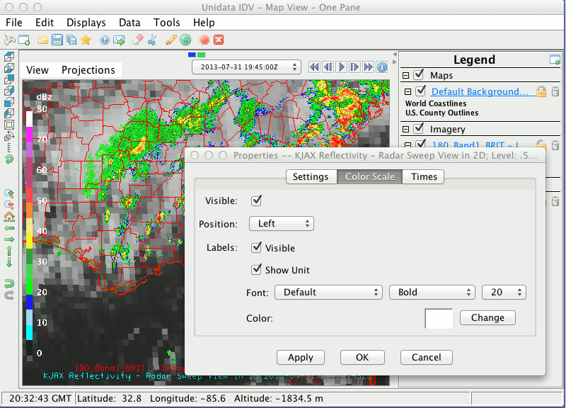 Color Scale Properties