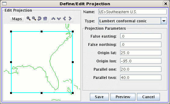 Projection Editor