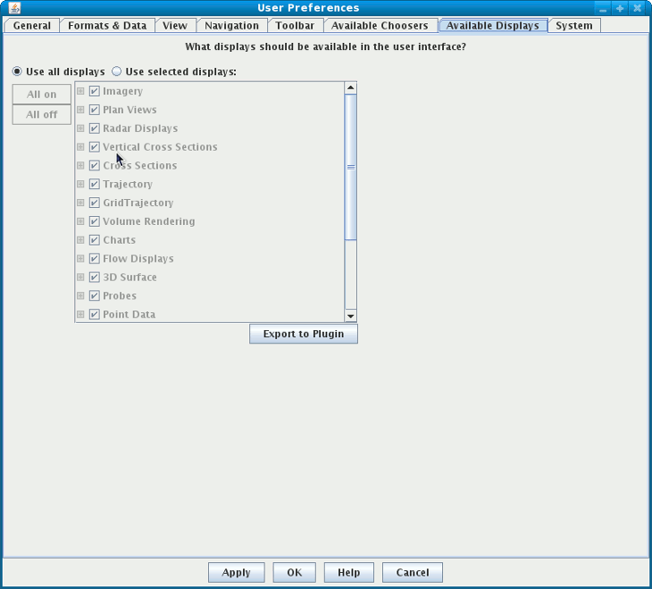 Display Preferences