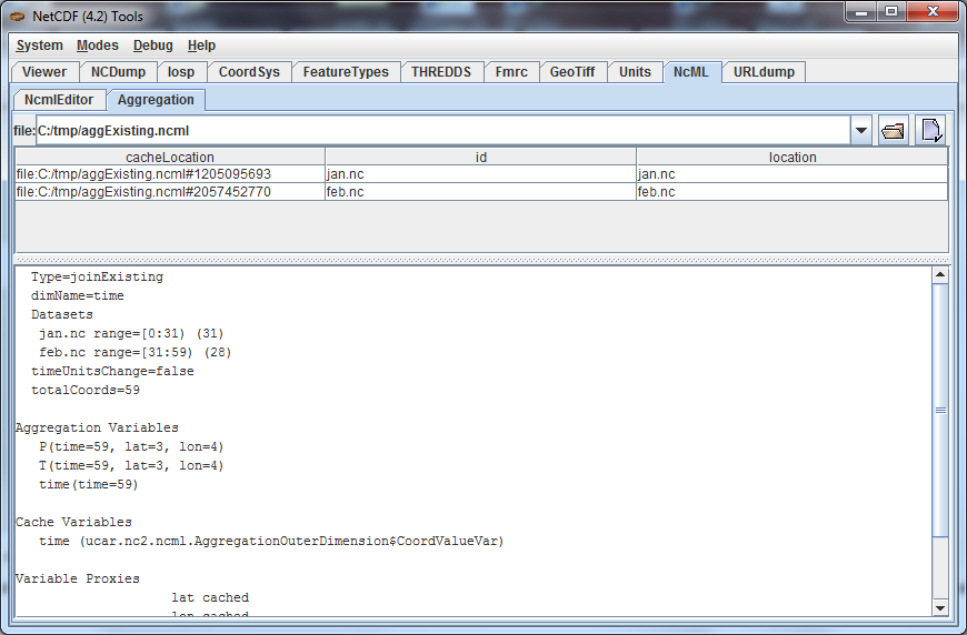 ToolsUI NcML Agg Panel - existing